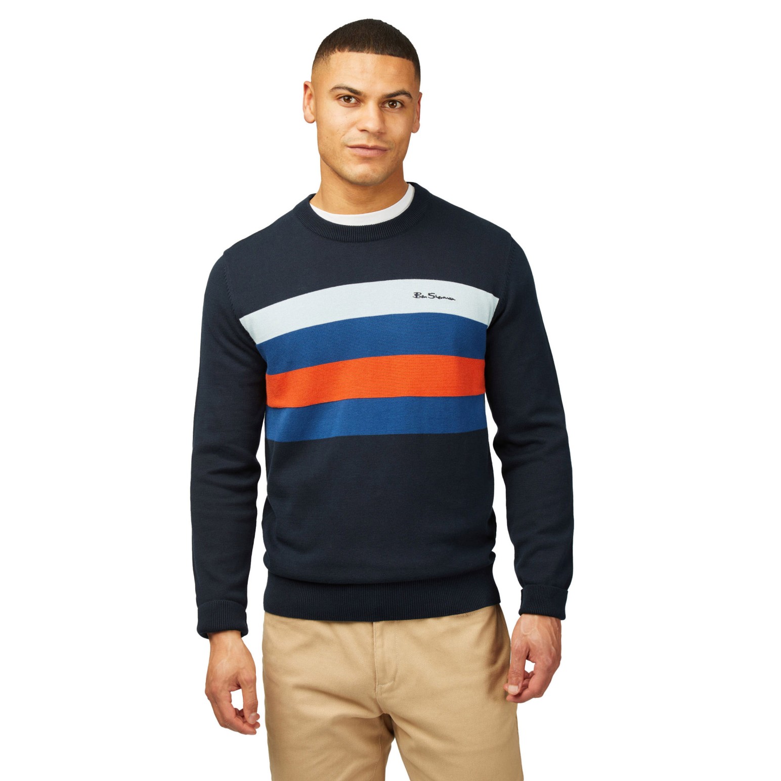 Ben Sherman Chest Stripe Crew